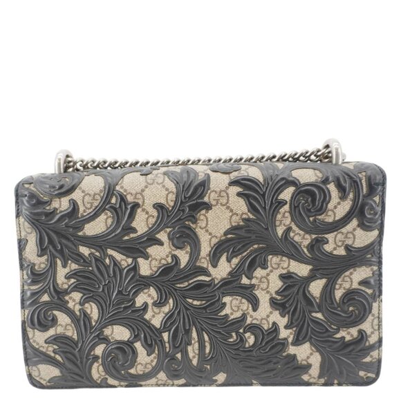 Gucci  Arabesque Small Dionysus GG Supreme Canvas Shoulder Bag Black - Picture 3 of 16